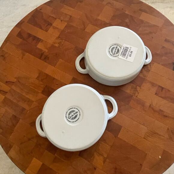 Sur La Table white creme brulee dishes NEW - Picture 3 of 8